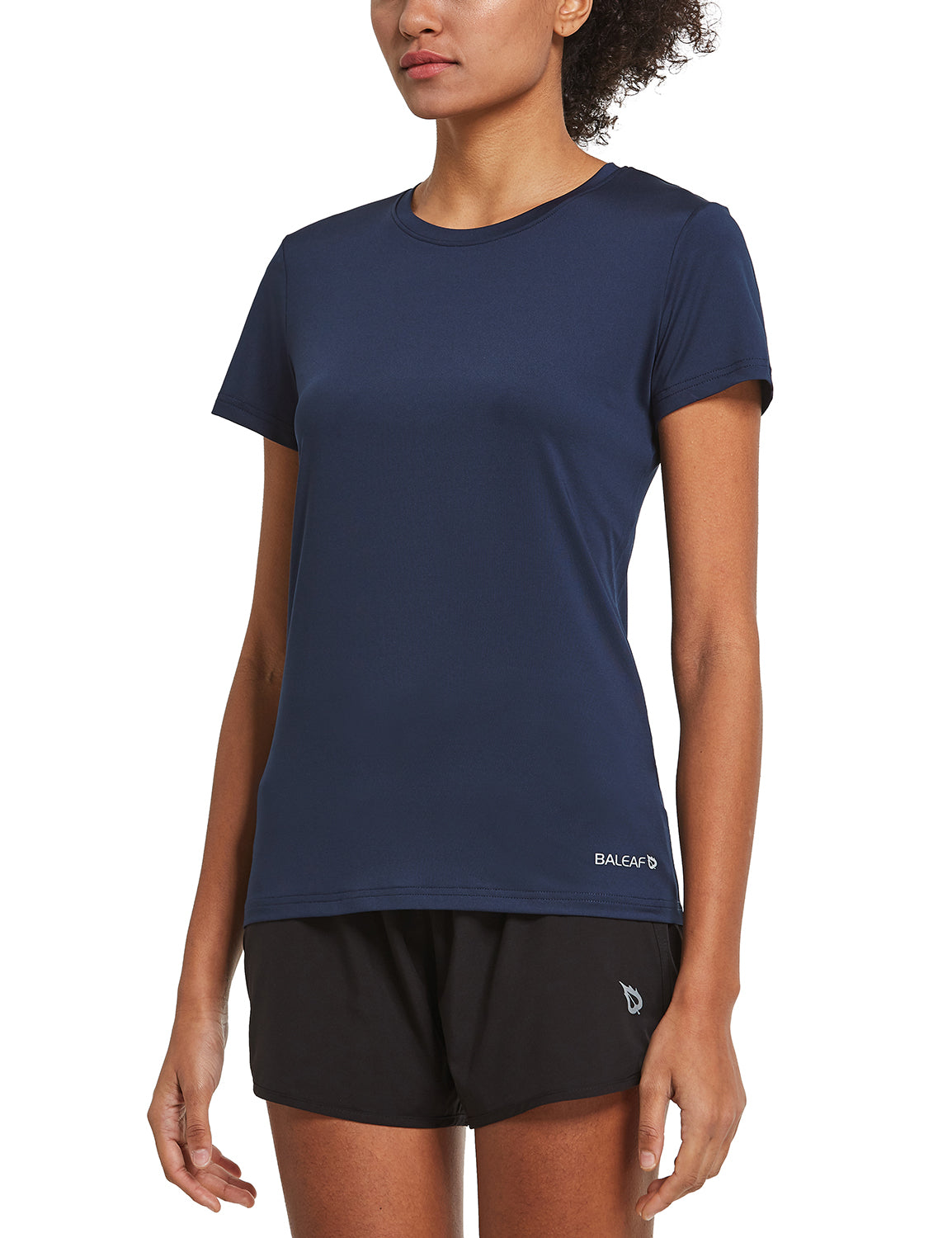 Women's Short-Sleeve Quick-Dry Crewneck Running Shirt