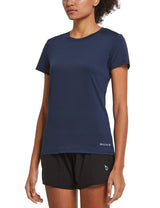 Women's Short-Sleeve Quick-Dry Crewneck Running Shirt