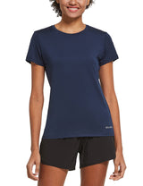 Women's Short-Sleeve Quick-Dry Crewneck Running Shirt