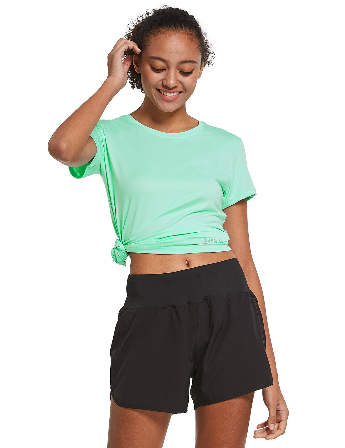 Women's Short-Sleeve Quick-Dry Crewneck Running Shirt