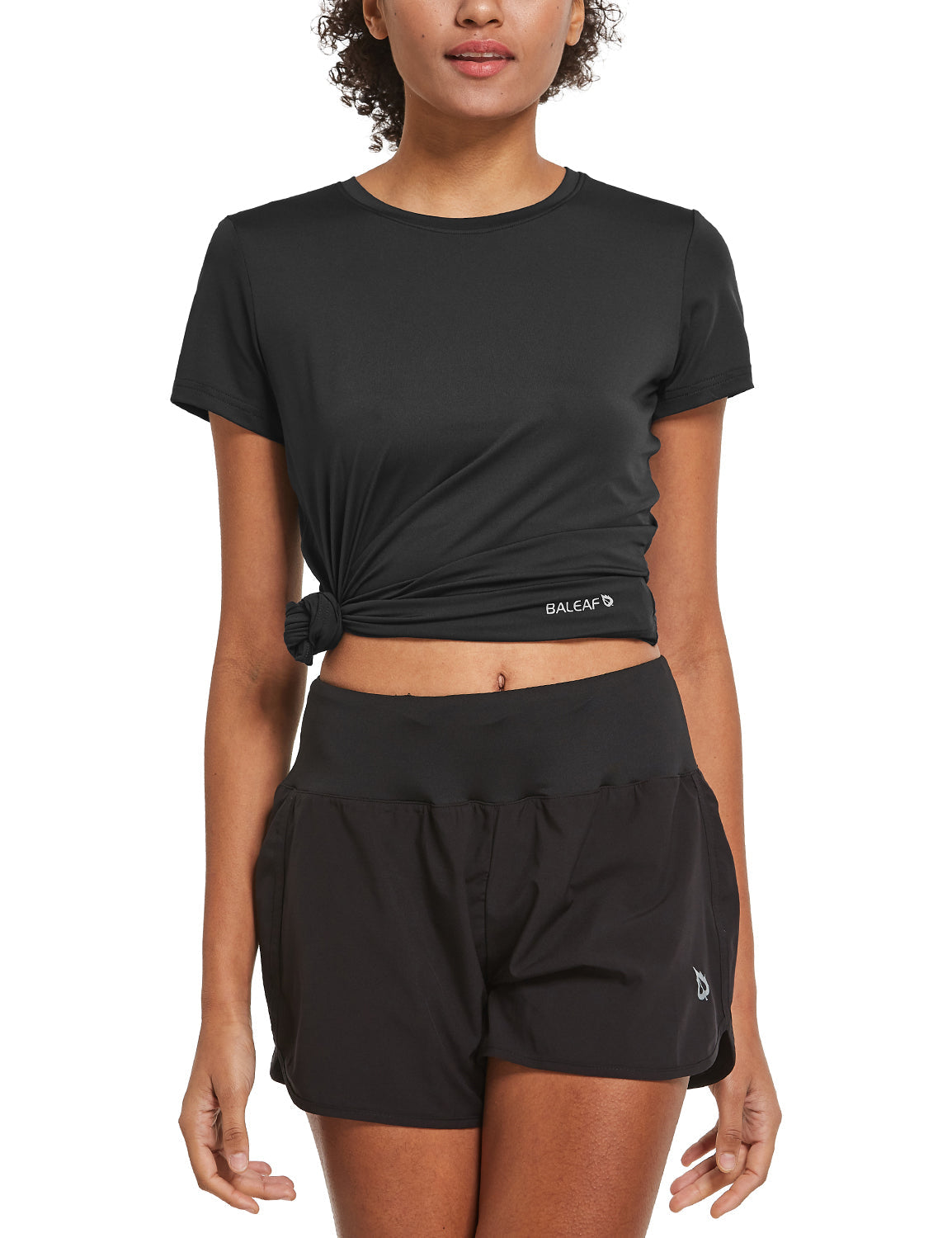 Women's Short-Sleeve Quick-Dry Crewneck Running Shirt