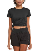 Women's Short-Sleeve Quick-Dry Crewneck Running Shirt