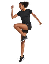 Women's Short-Sleeve Quick-Dry Crewneck Running Shirt