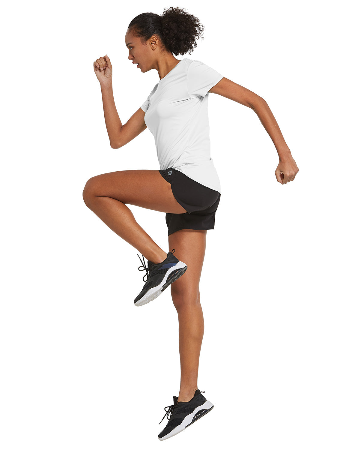Women's Short-Sleeve Quick-Dry Crewneck Running Shirt
