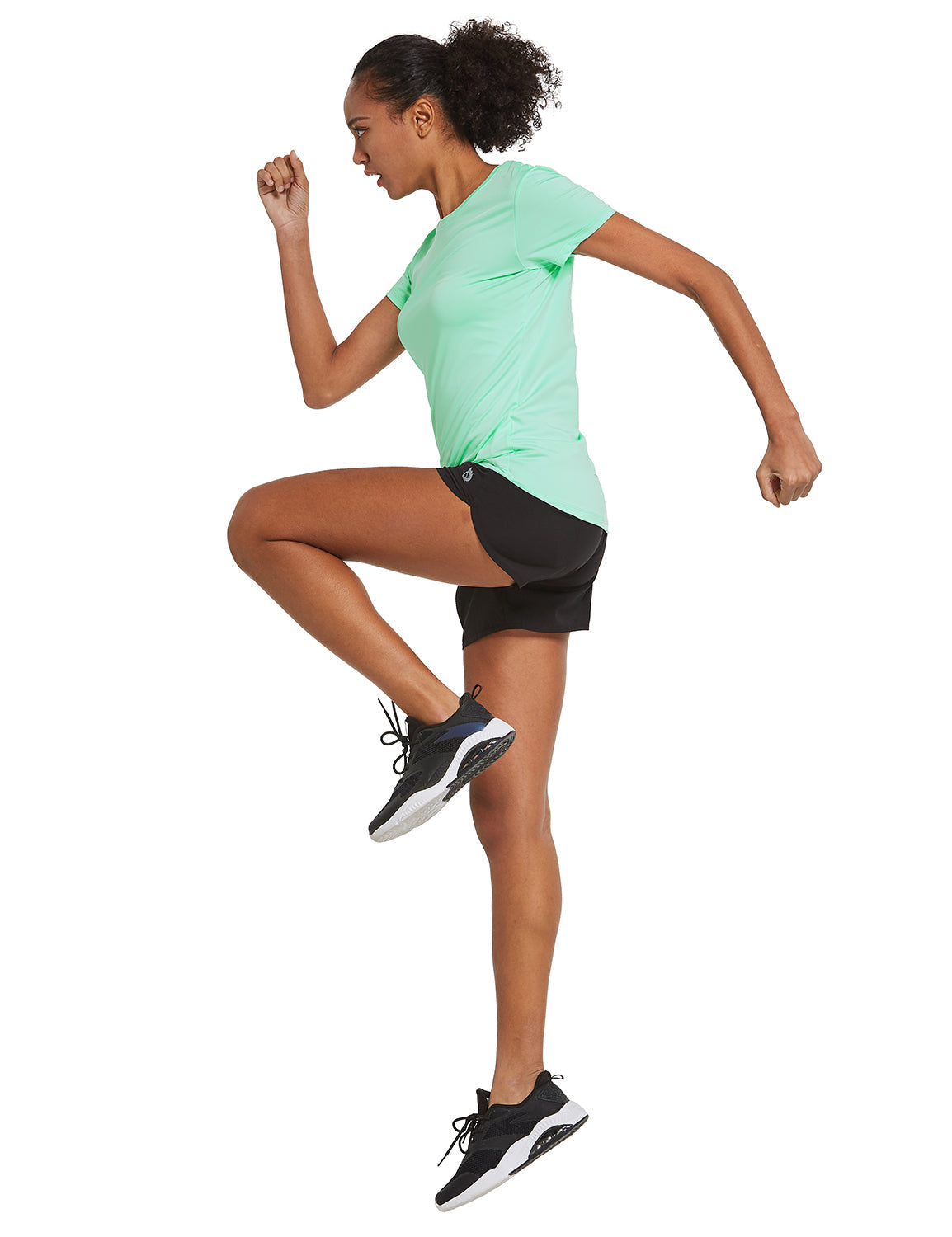 Women's Short-Sleeve Quick-Dry Crewneck Running Shirt