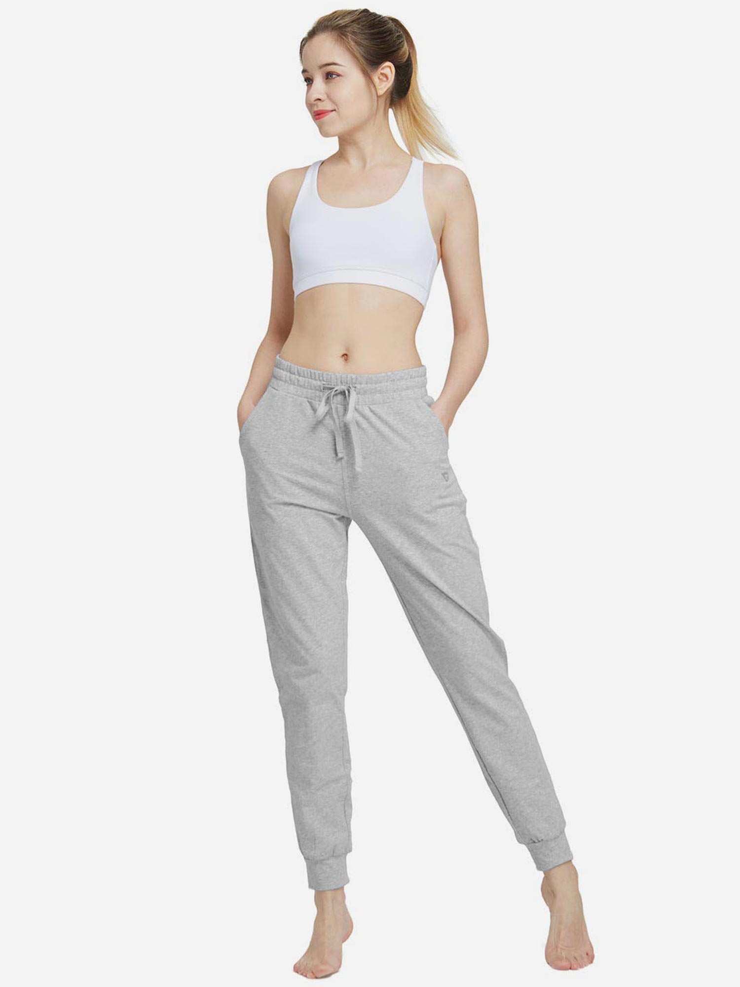 Women's Cotton Tapered Sweatpants
