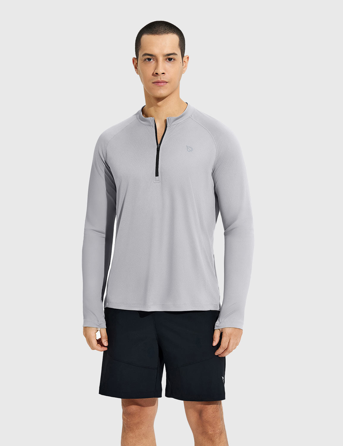 Baleaf Men's Crewneck UPF 50+ Half-Zip Long Sleeve High-Rise Main