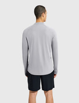 Baleaf Men's Crewneck UPF 50+ Half-Zip Long Sleeve High-Rise Back