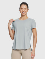 Baleaf Women's Crew Neck UPF 50+ Short Sleeve Tee High-Rise Main