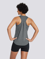 Baleaf Women's Quick-Dry Neck-Length Tank Top Castlerock Back