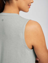 Baleaf Women's Quick Dry Crew Neck Tank Top Limestone Details