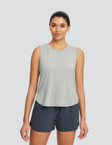 Baleaf Women's Quick Dry Crew Neck Tank Top Limestone Main