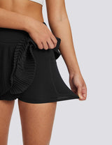 Baleaf Women's Soft UPF 50+ Pleated Tennis Skorts Anthracite Details