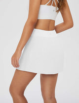 Baleaf Women's Soft UPF 50+ Pleated Tennis Skorts Lucent White Back