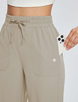 Baleaf Women's High Rise Straight Leg Sweatpants Weathered Teak with Pockets