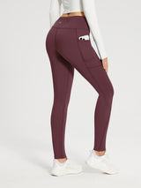 Flyleaf Fleece Lined Zipper Pocket leggings