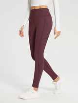 Flyleaf Fleece Lined Zipper Pocket leggings