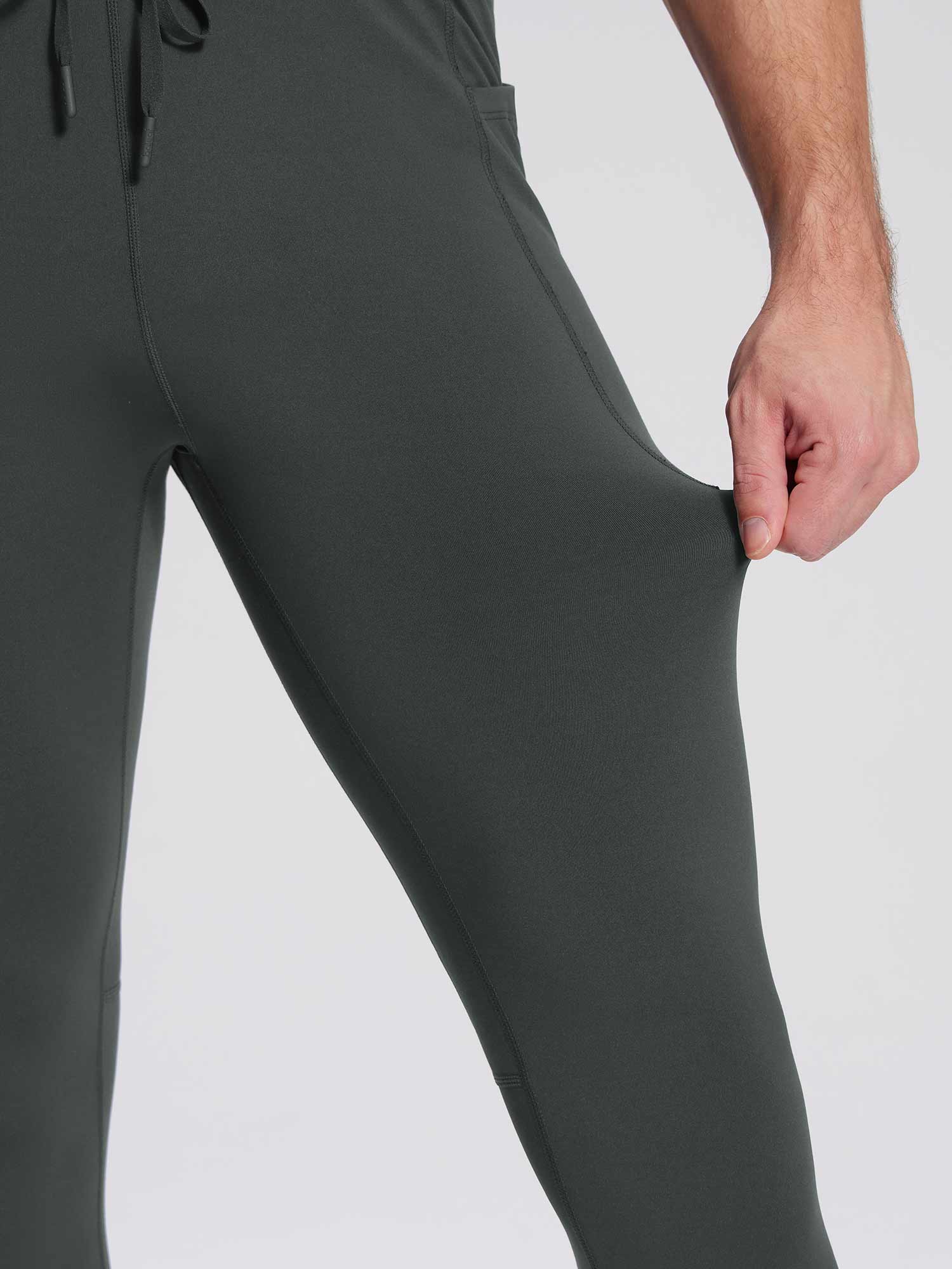 Laureate Men's Thermal Zipper Pockets Tights