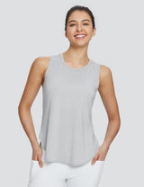 Baleaf Women's Scoop Neck Workout Tank Top Limestone Main