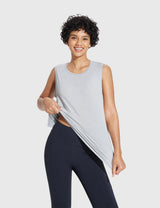 Baleaf Women's Crew Neck Medium-Length Tank Top Limestone Main