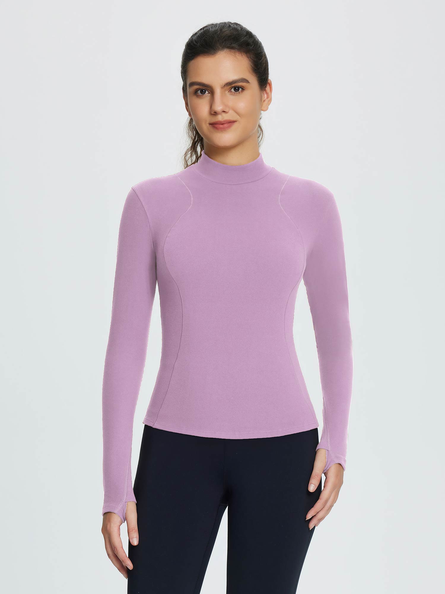 Laureate Half-High Neck Hip-Length Top