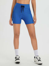 Women's 5' Drawstring Padded Cycling Shorts