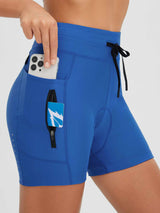 Women's 5' Drawstring Padded Cycling Shorts