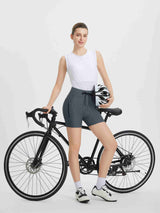 Women's 5' Drawstring Padded Cycling Shorts