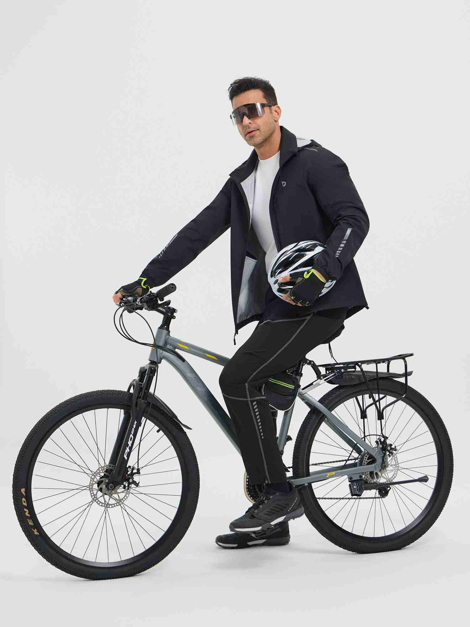 Cycling Elastic Non-Fleece Pants