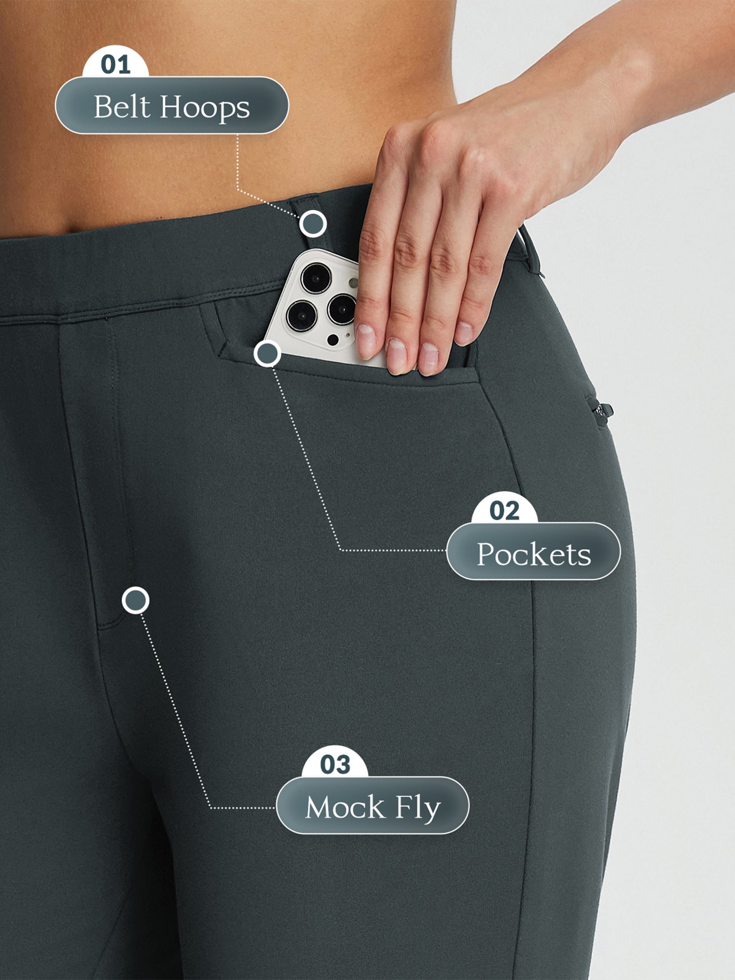 27' Golf Fleece Straight-Leg Pants