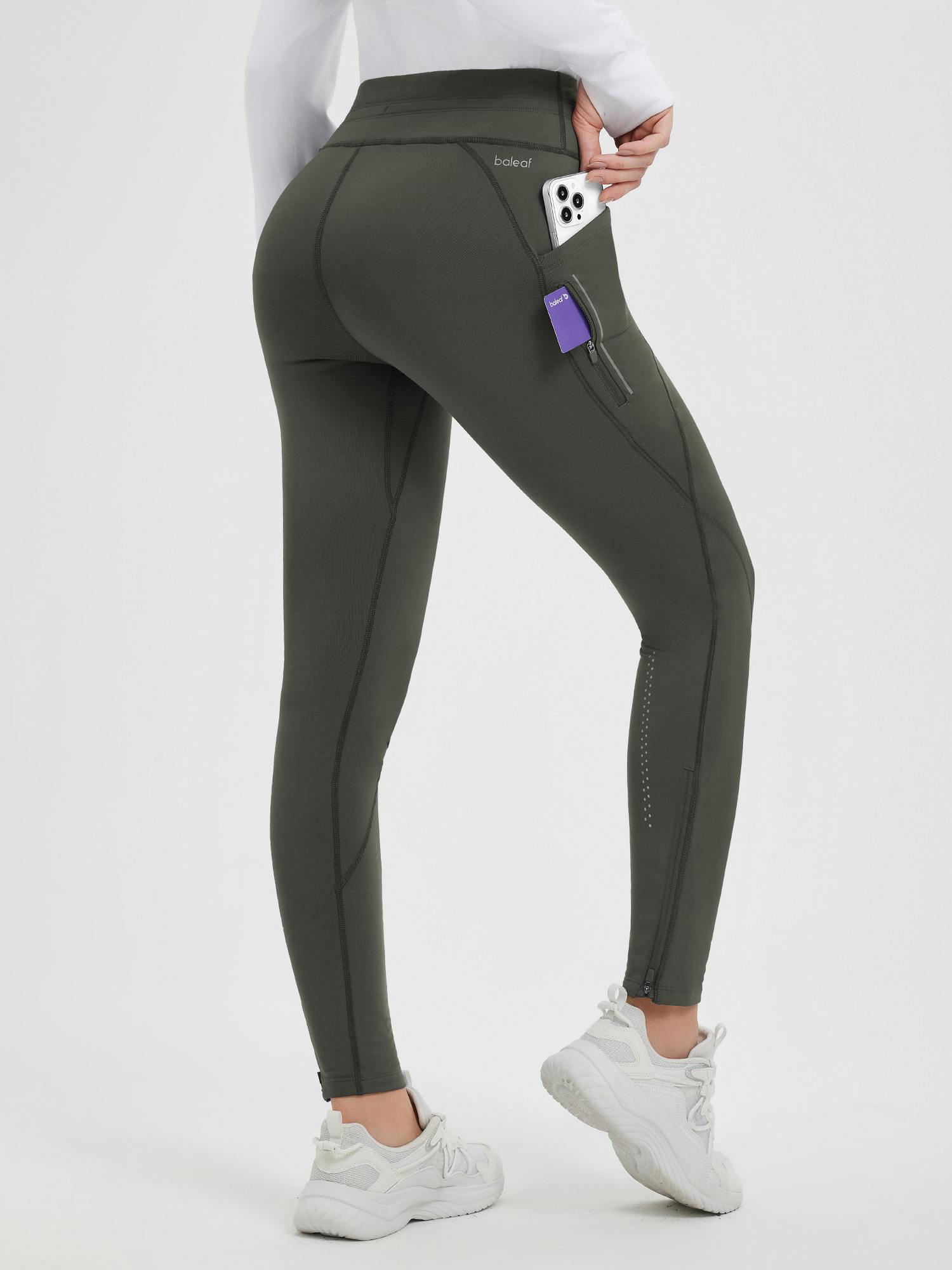Fleece-Lined Ski Base Layer Pants