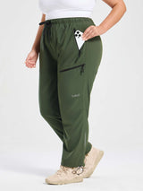 Woven Straight Leg Walking Pants