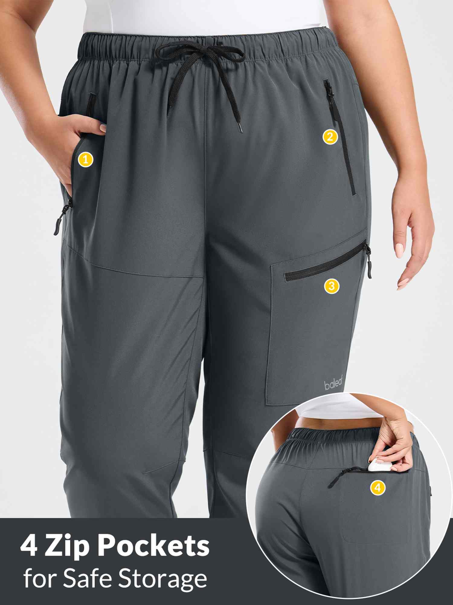 Woven Straight Leg Walking Pants