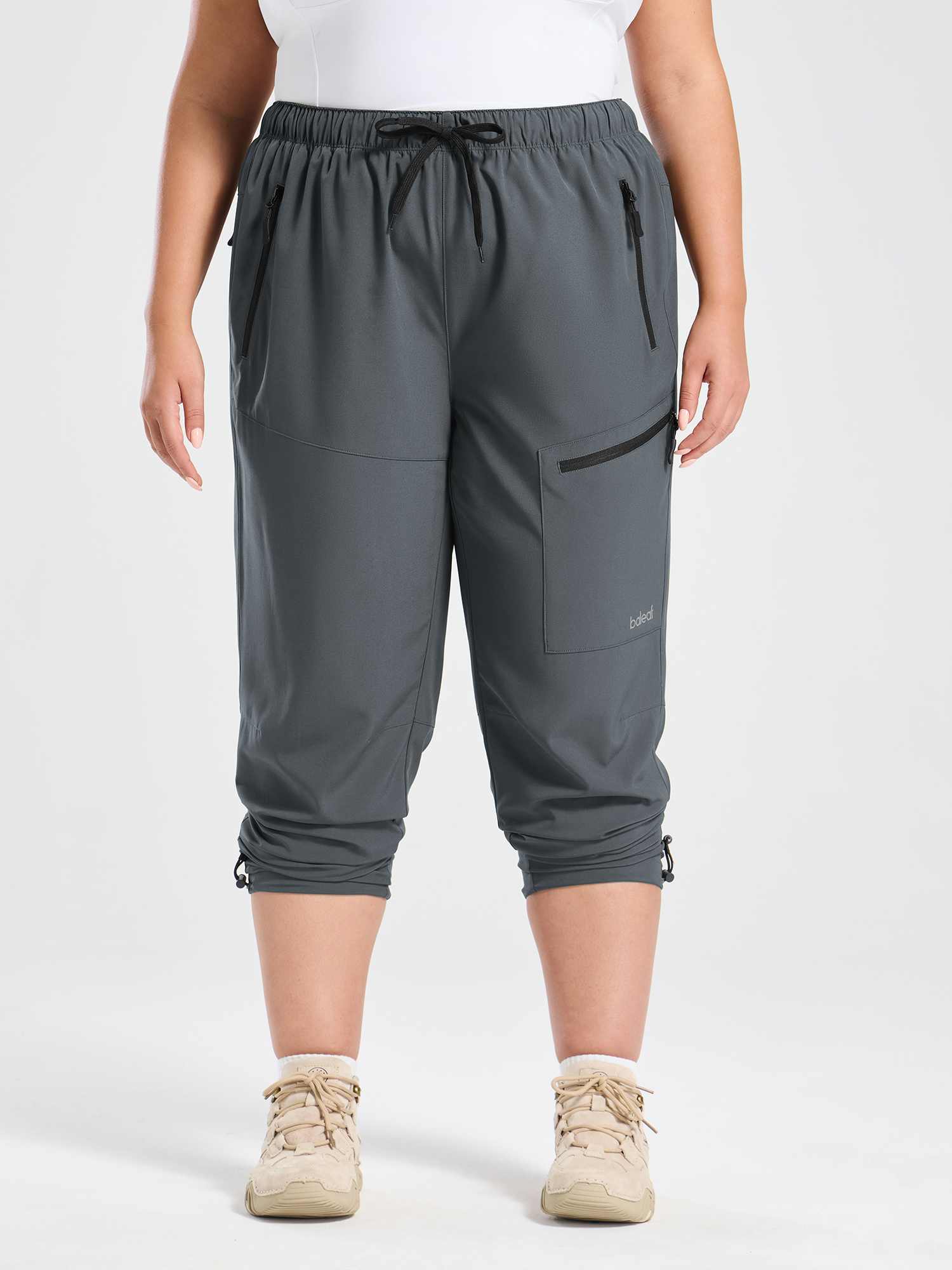 Woven Straight Leg Walking Pants