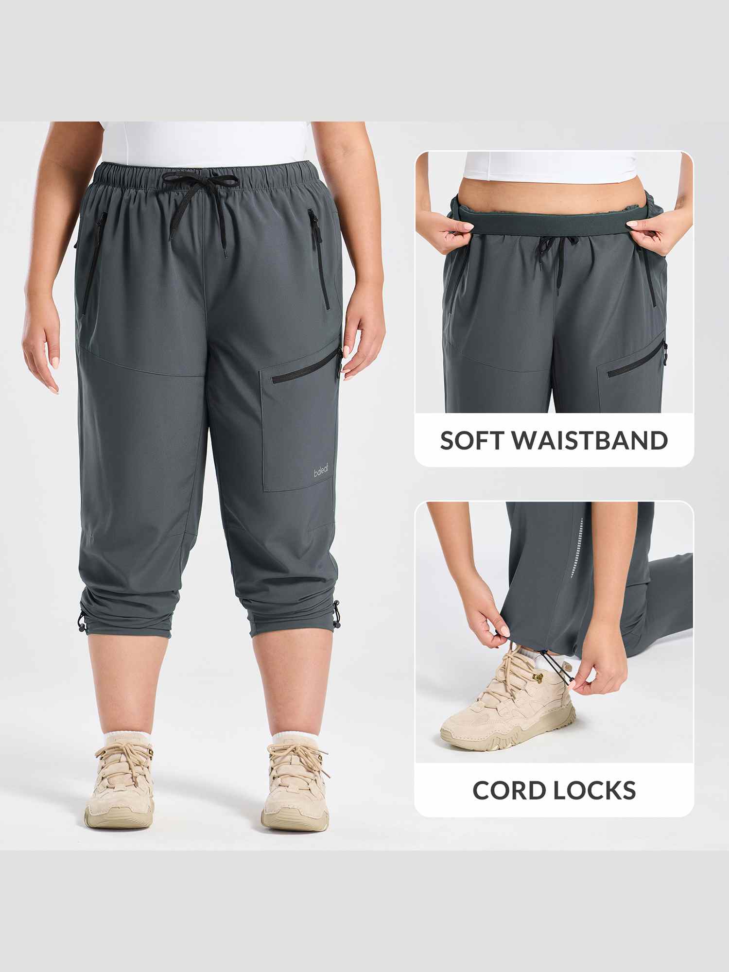 Woven Straight Leg Walking Pants