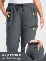 Woven Straight Leg Walking Pants