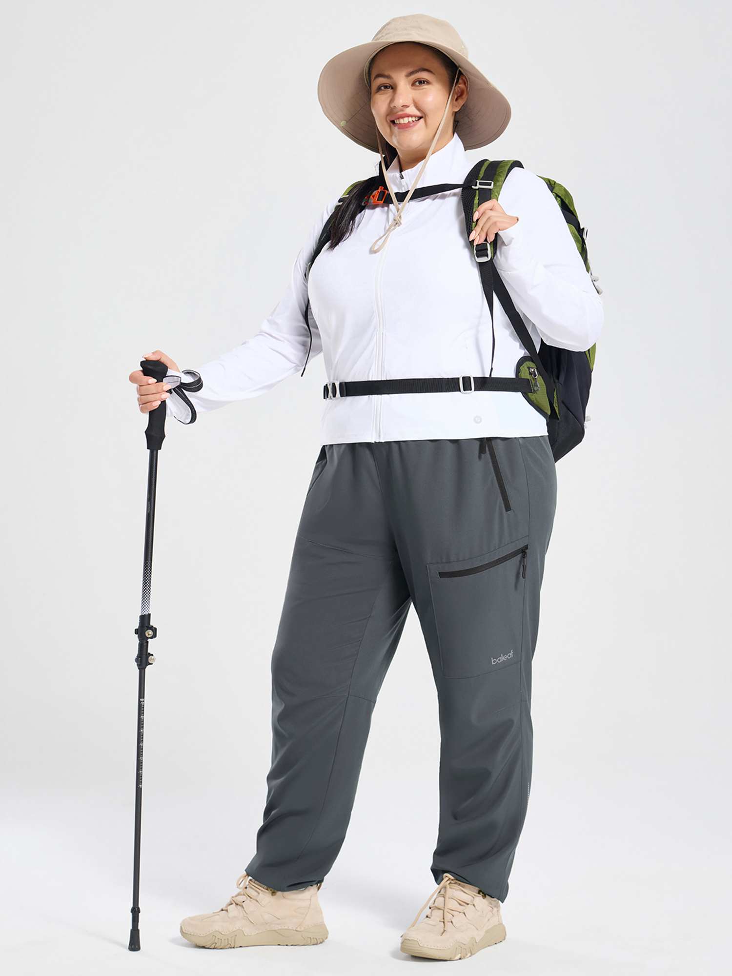 Woven Straight Leg Walking Pants