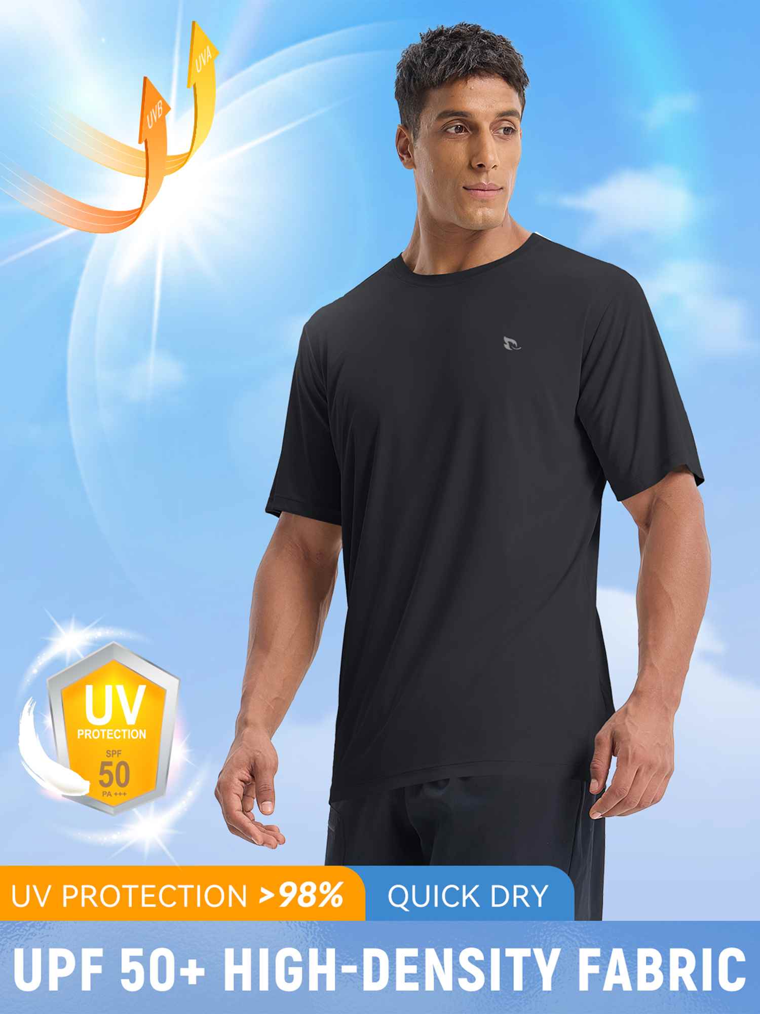 Men's Outdoor Short Sleeve Crew Neck T-Shirt