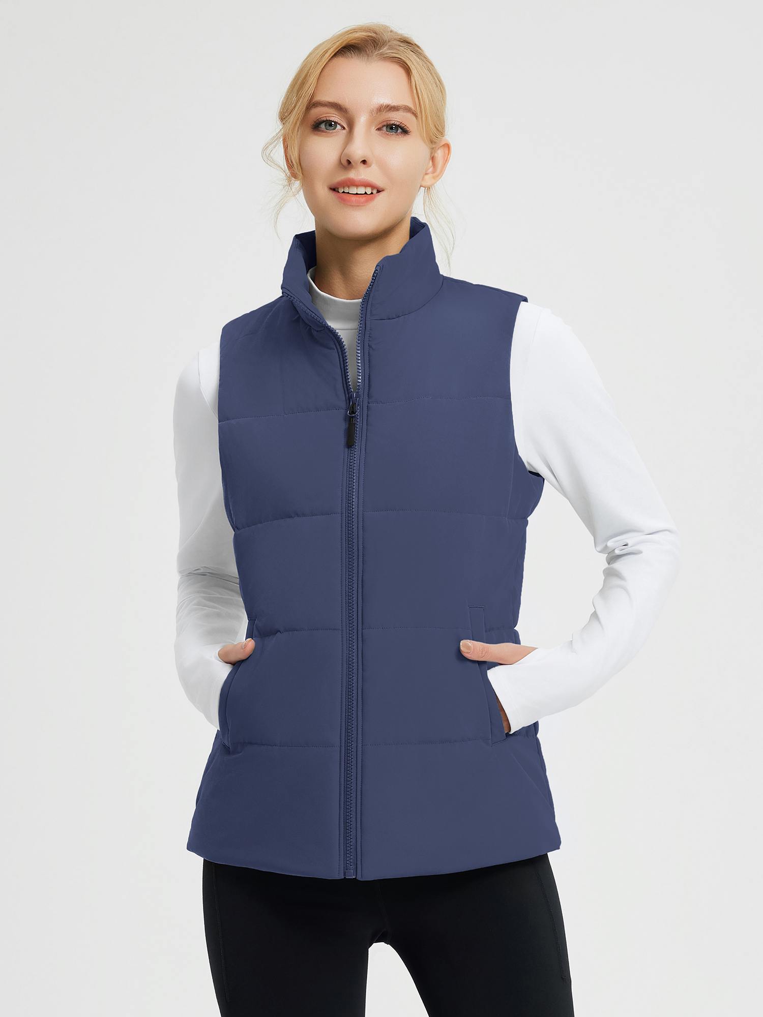 Outdoor Woven DuPont Cotton Wide Quilted Vest