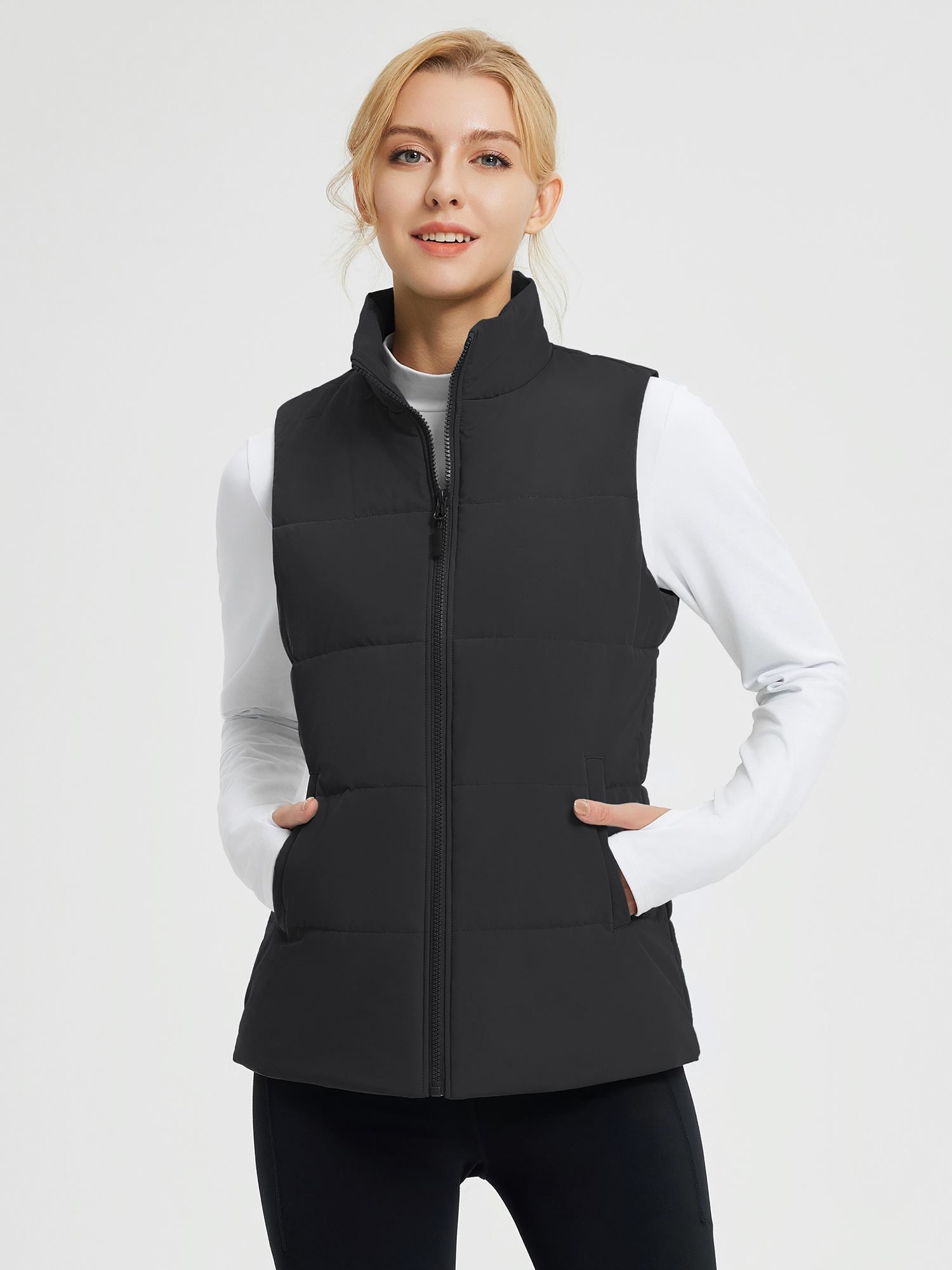 Outdoor Woven DuPont Cotton Wide Quilted Vest