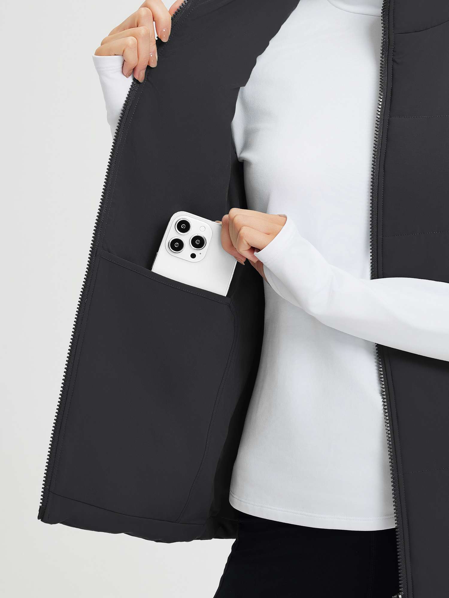 Outdoor Woven DuPont Cotton Wide Quilted Vest