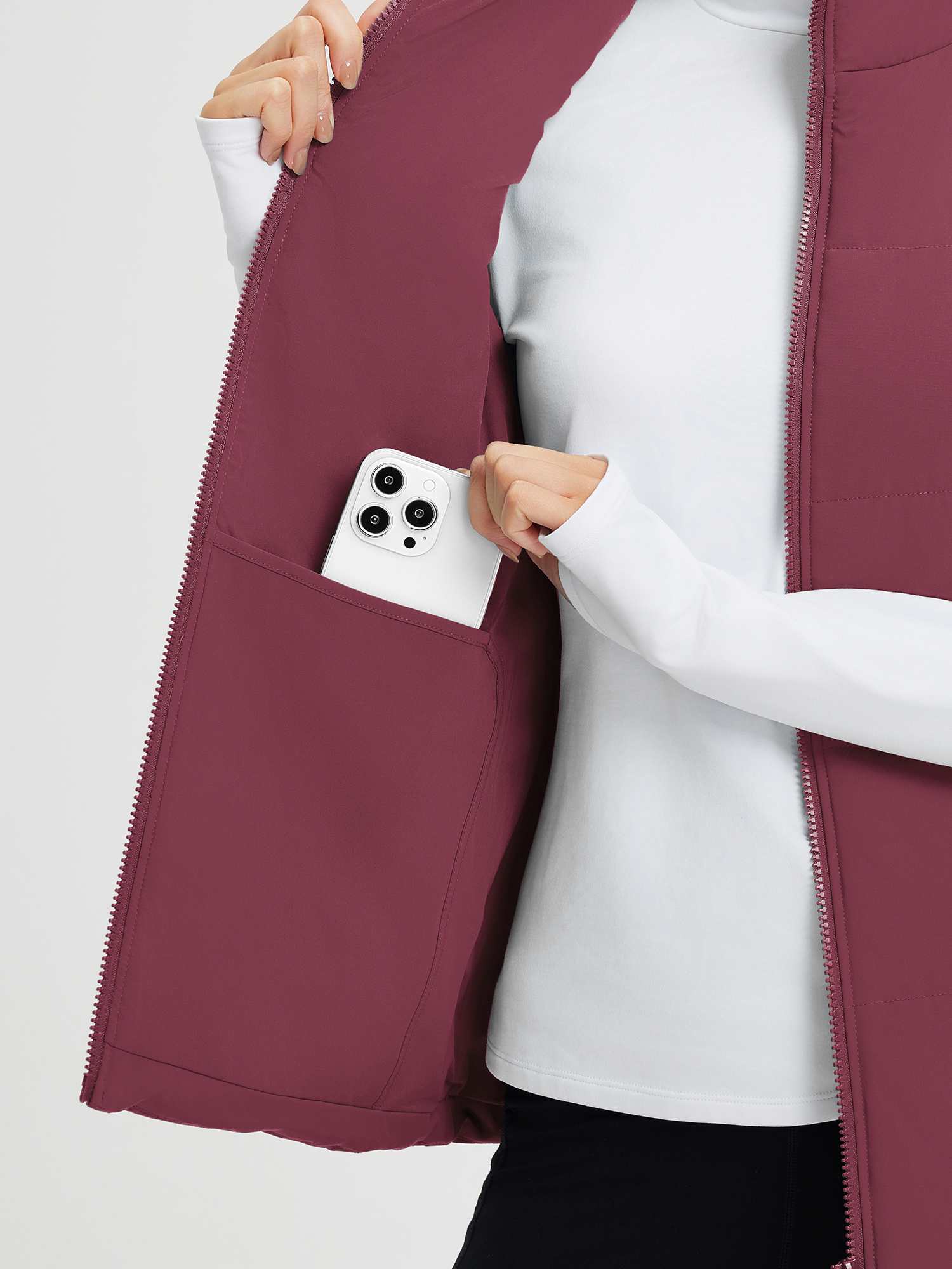 Outdoor Woven DuPont Cotton Wide Quilted Vest