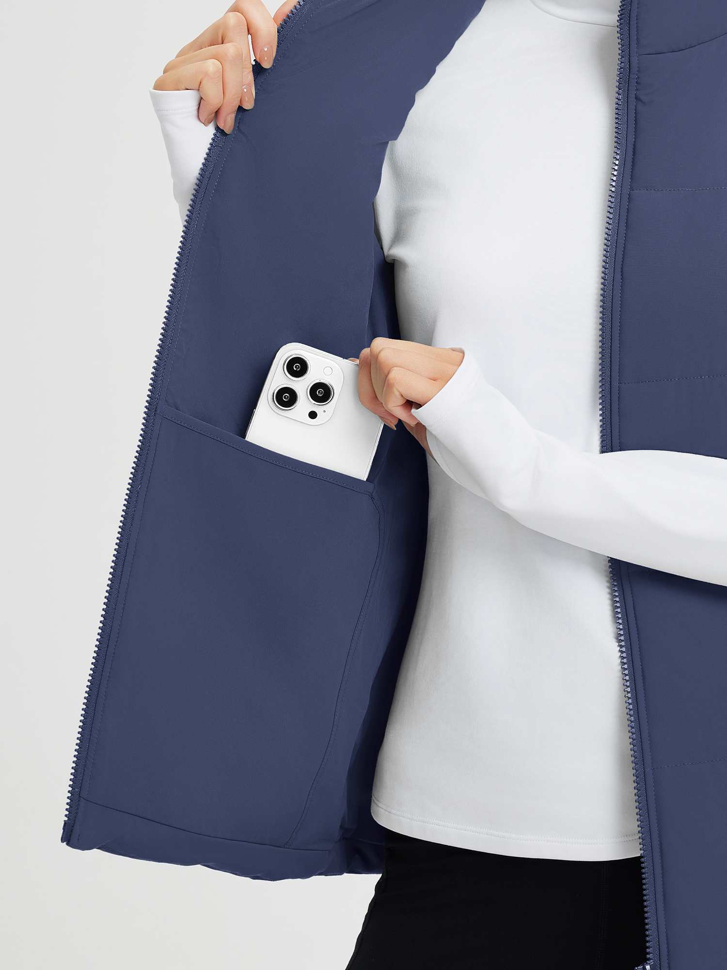 Outdoor Woven DuPont Cotton Wide Quilted Vest