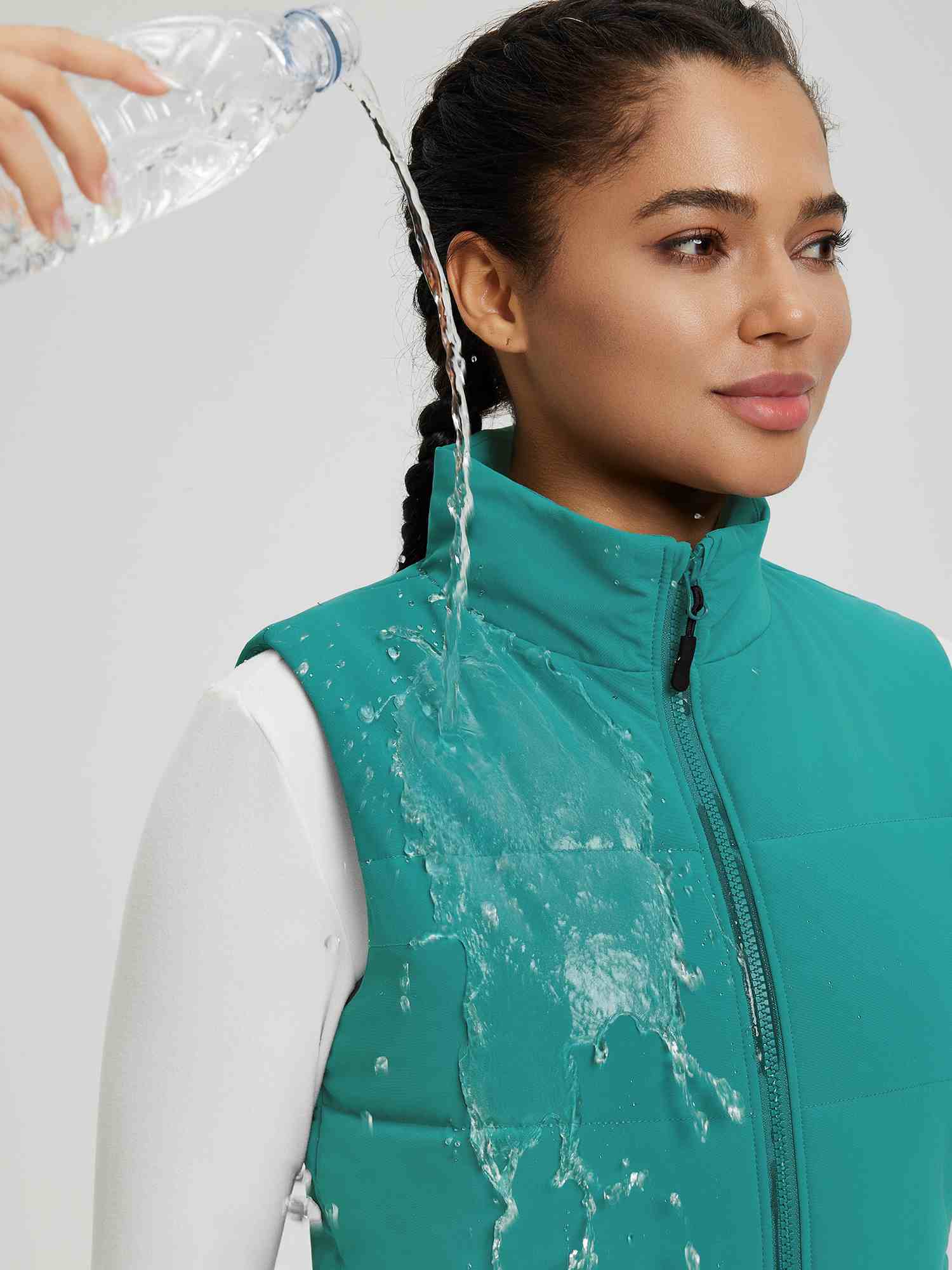 Outdoor Woven DuPont Cotton Wide Quilted Vest