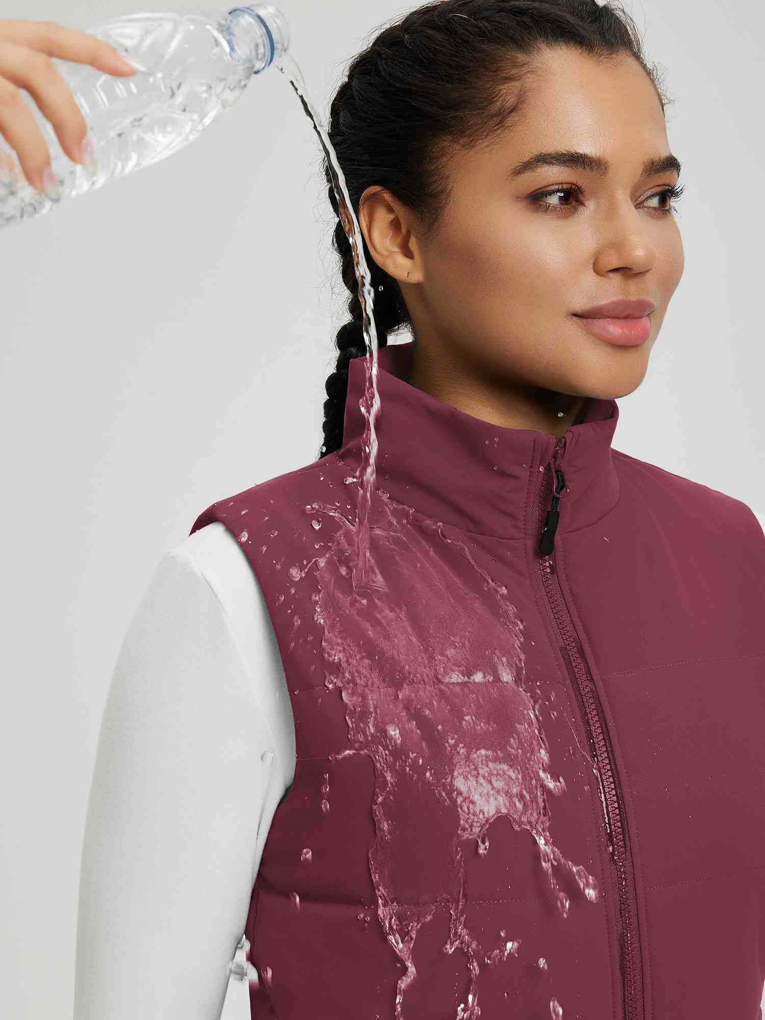 Outdoor Woven DuPont Cotton Wide Quilted Vest