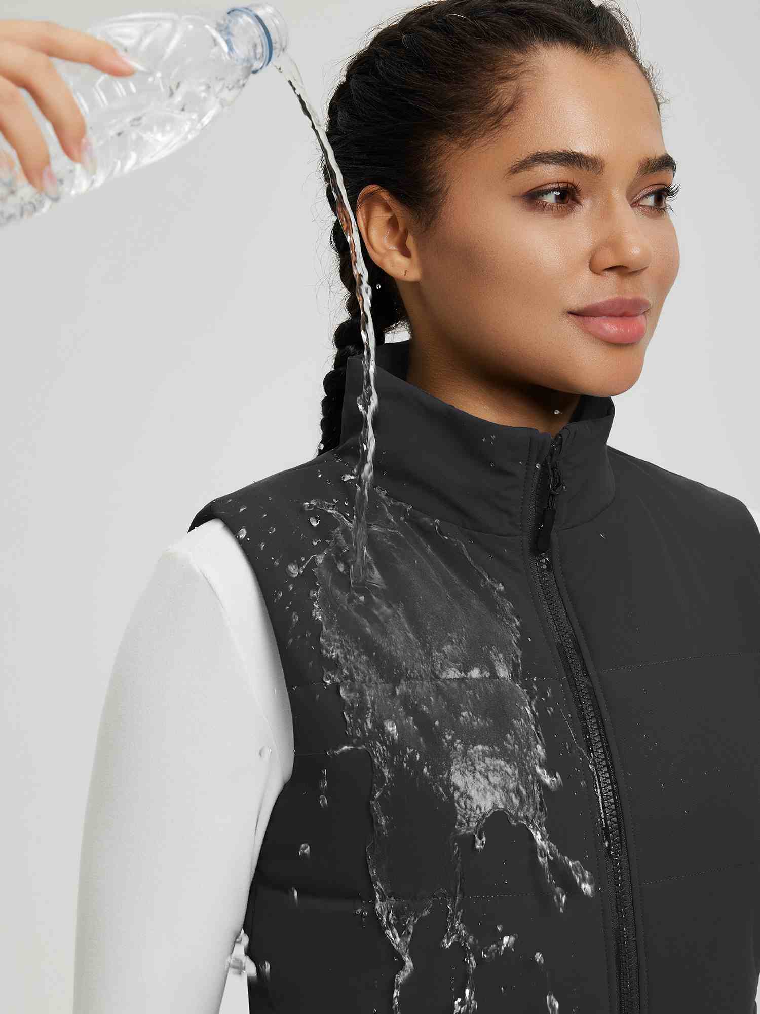 Outdoor Woven DuPont Cotton Wide Quilted Vest