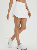 High Waisted Casual Knit A-Line Skort