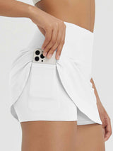 High Waisted Casual Knit A-Line Skort