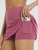 High Waisted Casual Knit A-Line Skort