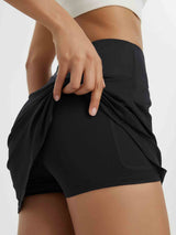 High Waisted Casual Knit A-Line Skort